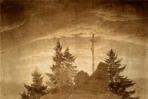 Cross in the Mountains by Caspar David Friedrich Oil Painting