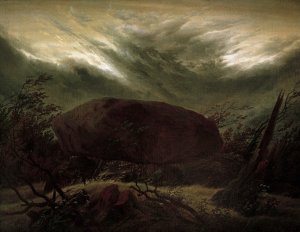 Dolmen in Autumn by Caspar David Friedrich Oil Painting