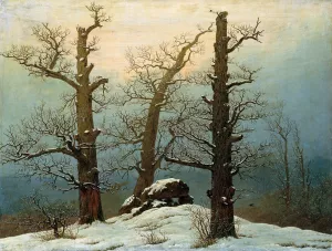 Dolmen in the Snow by Caspar David Friedrich - Oil Painting Reproduction