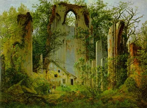 Eldena Ruin by Caspar David Friedrich Oil Painting