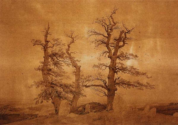 Giant Grave by the Sea by Caspar David Friedrich - Hand-Painted Oil Painting Reproduction