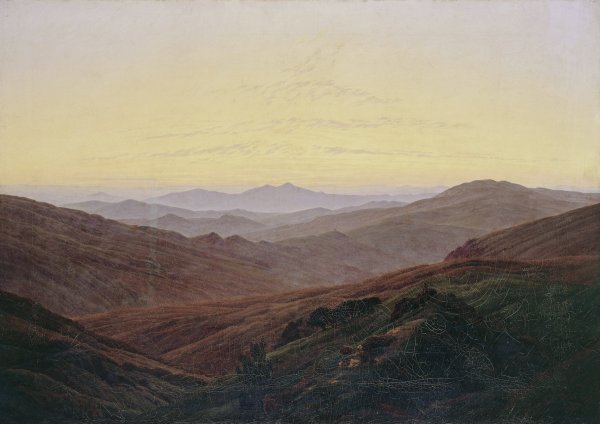 Giant Mountains  by Caspar David Friedrich - Hand-Painted Oil Painting Reproduction