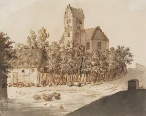 Kirche von Lyngby by Caspar David Friedrich Oil Painting