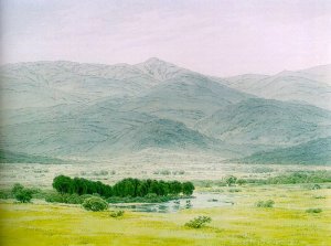 Landscape in the Riesengebirge by Caspar David Friedrich Oil Painting