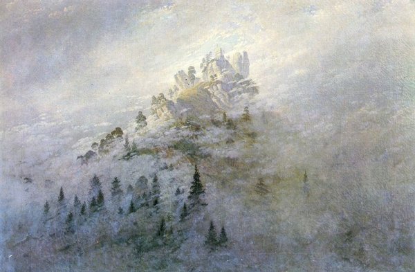 Morgennebel im Gebirge by Caspar David Friedrich - Hand-Painted Oil Painting Reproduction