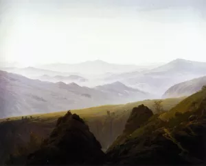 Morning in the Mountains Oil painting by Caspar David Friedrich