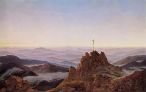 Morning in the Riesengebirge by Caspar David Friedrich - Oil Painting Reproduction