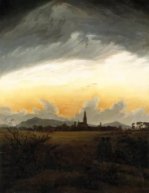 Neubrandenburg by Caspar David Friedrich - Oil Painting Reproduction