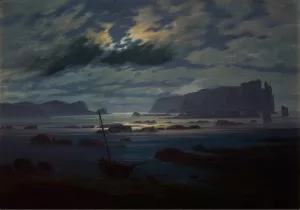 Northern Sea in the Moonlight by Caspar David Friedrich Oil Painting