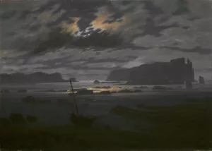 Northern Sea in the Moonlight painting by Caspar David Friedrich