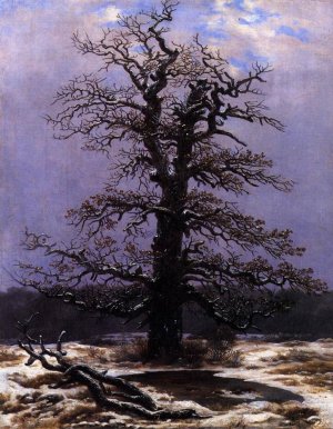 Oak in the Snow Oil painting by Caspar David Friedrich