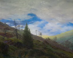 Sunburst in the Riesengebirge by Caspar David Friedrich Oil Painting