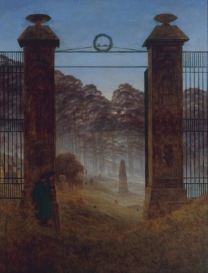 The Cemetery by Caspar David Friedrich Oil Painting