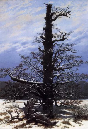 The Oaktree in the Snow by Caspar David Friedrich Oil Painting
