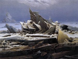 The Sea of Ice Oil painting by Caspar David Friedrich