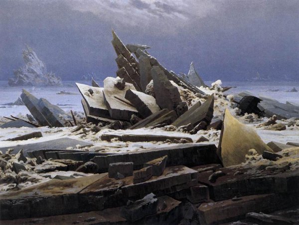 The Sea of Ice by Caspar David Friedrich - Hand-Painted Oil Painting Reproduction