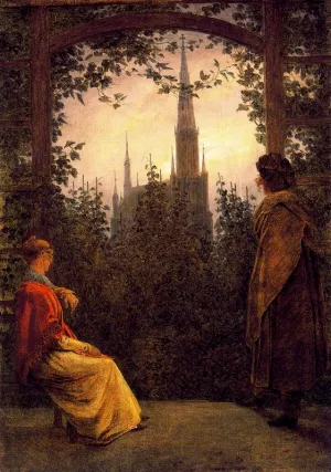 The Summerhouse by Caspar David Friedrich Oil Painting