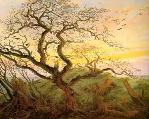 The Tree of Crows by Caspar David Friedrich - Oil Painting Reproduction