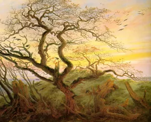 The Tree of Crows Oil painting by Caspar David Friedrich