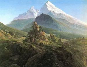 The Watzmann by Caspar David Friedrich - Oil Painting Reproduction