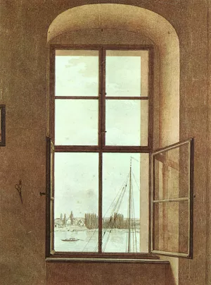 View from the Painter's Studio by Caspar David Friedrich - Oil Painting Reproduction