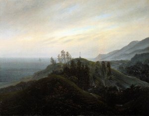 View of the Baltic Oil painting by Caspar David Friedrich