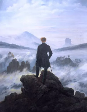Wanderer above the Sea of Fog Oil painting by Caspar David Friedrich