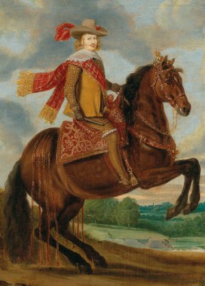 An Equestrian Portrait Of Cardinal-Infant Ferdinand Of Austria by Caspar De Crayer Oil Painting