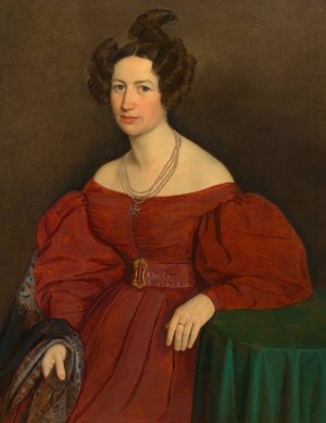 Gemahlin von Josef Baumgartner by Caspar Jele Oil Painting