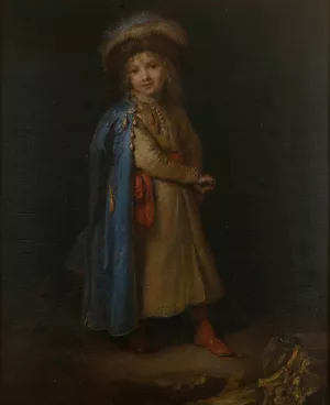 Portrait of a Boy in the Polish National Costume by Caspar Netscher Oil Painting