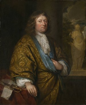 Portrait of a Gentleman by Caspar Netscher Oil Painting