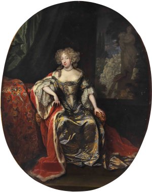 Portrait of a lady by Caspar Netscher Oil Painting