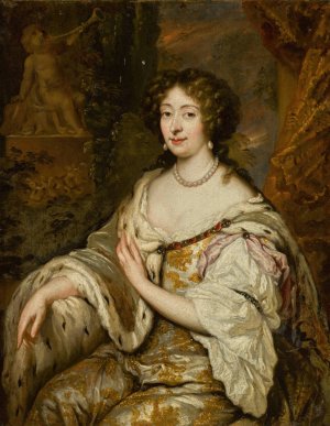 Portrait of Maria Mancini by Caspar Netscher Oil Painting