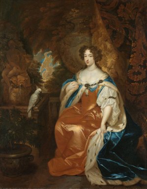 Portrait of Mary Stuart by Caspar Netscher Oil Painting