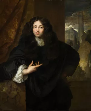 Portrait of Maurits Le Leu de Wilhem by Caspar Netscher Oil Painting