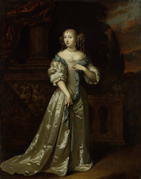 Main Product Photo of Portrait of Philippina Staunton, Wife of Roelof van Arkel  Painting by Caspar Netscher