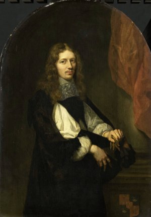 Portrait of Pieter de Graeff by Caspar Netscher Oil Painting
