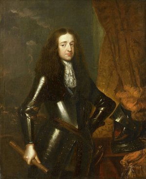 Portrait of Willem III by Caspar Netscher Oil Painting