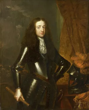 Portrait of Willem III by Caspar Netscher Oil Painting