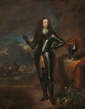 Portrait of William III, Prince of Orange and Stadholder by Caspar Netscher Oil Painting