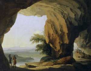 Landscape with Beatus Cave by Caspar Wolf Oil Painting