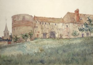 Chateau de l'Houblouniere by Cass Gilbert Oil Painting