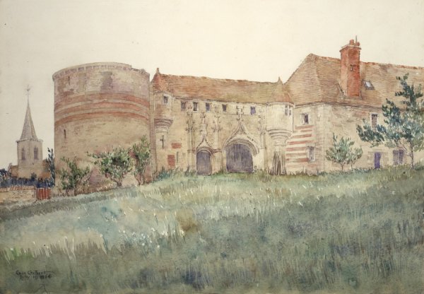 Chateau de l'Houblouniere  by Cass Gilbert - Hand-Painted Oil Painting Reproduction