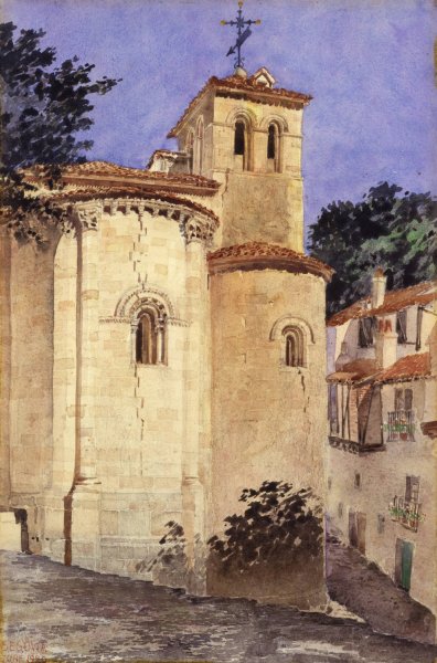 Main Product Photo of Church at Segovia, Spain  Painting by Cass Gilbert