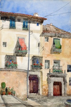 Old House at Segovia, Spain by Cass Gilbert Oil Painting