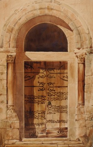 Portal of Church of Nervy St. Sepulchre by Cass Gilbert Oil Painting