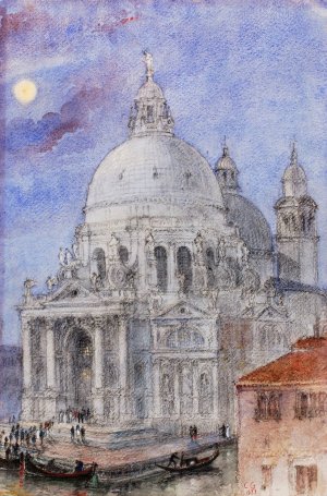 Santa Maria Della Salute, Venice by Cass Gilbert Oil Painting