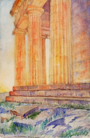 Temple by Cass Gilbert Oil Painting
