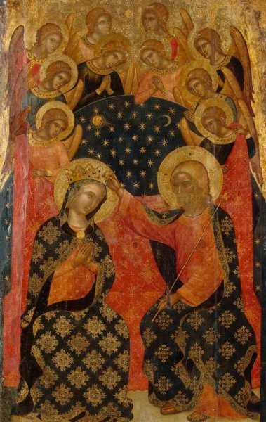 Coronation of Mary by Catarino - Hand-Painted Oil Painting Reproduction