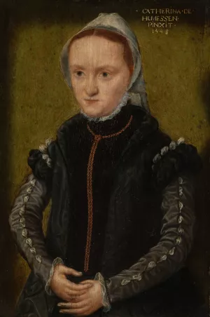 Portrait of a Woman by Catharina Van Hemessen Oil Painting